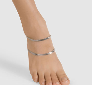 Design ankle bracelet in Sterling silver