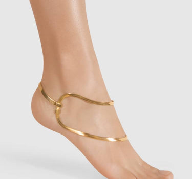 Design golden ankle bracelet