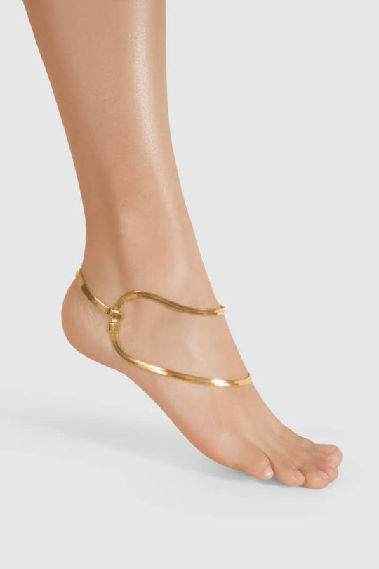 Design golden ankle bracelet