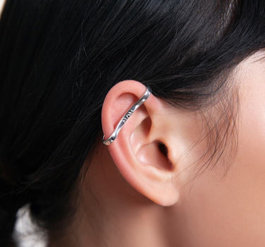 Unique silver ear cuff accessory