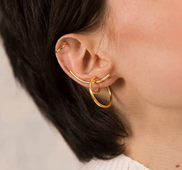 Multi-pack ear cuffs in gold